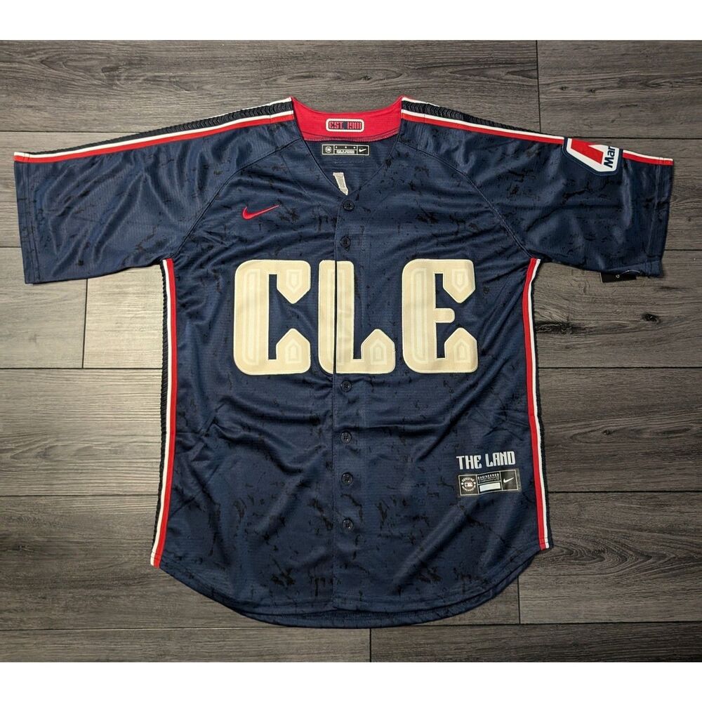 Steven Kwan #38 Cleveland Guardians 2024 City Connect Baseball Jersey Medium - Picture 2 of 3
